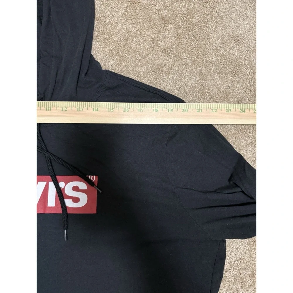 Levi's Black Graphic tshirt Hoodie men's XXL . E35